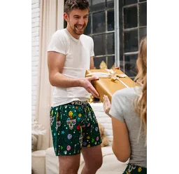 Pánské trenky s vytkávanou gumou EXCLUSIVE MIKE - Pánské trenky s vytkávanou gumou REPRE4SC EXCLUSIVE MIKE X-MASSACRE - R4M-BOX-0721S - S