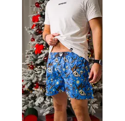 Pánské trenky všitá guma EXCLUSIVE ALI - Pánské trenky s všitou gumou REPRE4SC EXCLUSIVE ALI ICE LAND - R5M-BOX-0607L - L