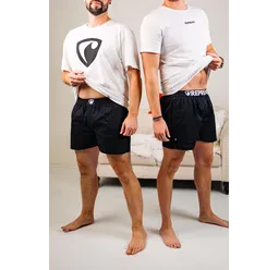 men's boxershorts with Elastic waistband EXCLUSIVE MIKE - Men's boxer shorts REPRE4SC EXCLUSIVE MIKE BLACK - R5M-BOX-0710S - S