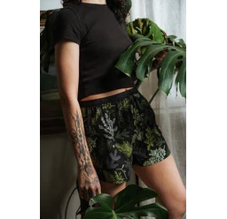 Dámské trenky vytkávaná guma GIGI - Dámské trenky s vytkávanou gumou REPRE4SC LADIES GIGI PRICKLY TREETOP - R4W-BOX-0724S - S