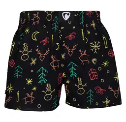 men's boxershorts with woven label EXCLUSIVE ALI - Men's boxer shorts REPRE4SC EXCLUSIVE ALI XMAS SPIRIT - R0M-BOX-0626S - S