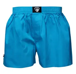 men's boxershorts with woven label EXCLUSIVE ALI - Men's boxer shorts REPRE4SC EXCLUSIVE ALI TURQUOISE - R8M-BOX-0612S - S