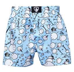 men's boxershorts with woven label EXCLUSIVE ALI - Men's boxer shorts REPRE4SC EXCLUSIVE ALI SNOWMAN KIT - R1M-BOX-0687S - S