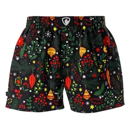 PÁNSKE TRENKY všitá guma EXCLUSIVE ALI - Pánske trenky REPRE4SC EXCLUSIVE ALI MISTLETOE - R2M-BOX-0641S - S