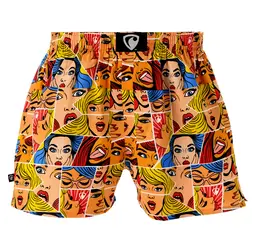 PÁNSKE TRENKY všitá guma EXCLUSIVE ALI - Pánske trenky REPRE4SC EXCLUSIVE ALI POP ART BABES - R2M-BOX-0643S - S