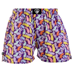 men's boxershorts with woven label EXCLUSIVE ALI - Men's boxer shorts REPRE4SC EXCLUSIVE ALI MOUSE IN DA HOUSE - R3M-BOX-0612S - S