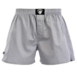 Pánské trenky všitá guma EXCLUSIVE ALI - Pánské trenky s všitou gumou REPRE4SC EXCLUSIVE ALI GREY - R3M-BOX-0627S - S