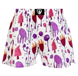 men's boxershorts with woven label EXCLUSIVE ALI - Men's boxer shorts REPRE4SC EXCLUSIVE ALI VIOLET CREATURES - R3M-BOX-0619S - S