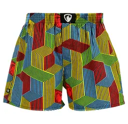 men's boxershorts with woven label EXCLUSIVE ALI - Men's boxer shorts REPRE4SC EXCLUSIVE ALI CUBEILLUSION - R3M-BOX-0640S - S