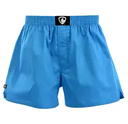 men's boxershorts with woven label EXCLUSIVE ALI - Men's boxer shorts REPRE4SC EXCLUSIVE ALI TURQUOISE - R3M-BOX-0648S - S