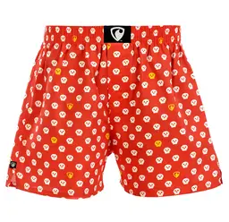 men's boxershorts with woven label EXCLUSIVE ALI - Men's boxer shorts REPRE4SC EXCLUSIVE ALI POLKA DOTSKULLS - R3M-BOX-0643S - S