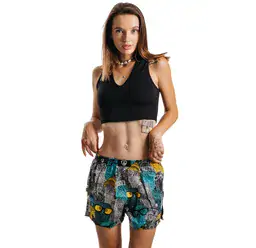 Dámské trenky všitá guma BELLA - Dámské trenky s všitou gumou REPRE4SC LADIES BELLA OWLS COOL - R3W-BOX-0617S - S