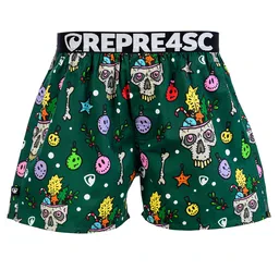 Pánské trenky s vytkávanou gumou EXCLUSIVE MIKE - Pánské trenky s vytkávanou gumou REPRE4SC EXCLUSIVE MIKE X-MASSACRE - R4M-BOX-0721S - S