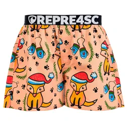 Pánské trenky s vytkávanou gumou EXCLUSIVE MIKE - Pánské trenky s vytkávanou gumou REPRE4SC EXCLUSIVE MIKE FLUFFY FELLOW - R4M-BOX-0723S - S