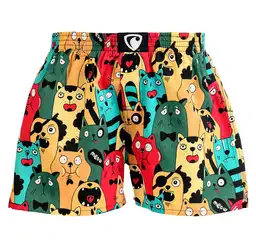 HERREN boxershorts mit eingenähtem Gummizug EXCLUSIVE ALI - Boxershorts für Männer REPRE4SC EXCLUSIVE ALI CAT FANS - R4M-BOX-0606S - S