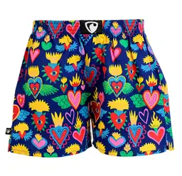men's boxershorts with woven label EXCLUSIVE ALI - Men's boxer shorts REPRE4SC EXCLUSIVE ALI BURNING VALENTINE - R4M-BOX-0605S - S