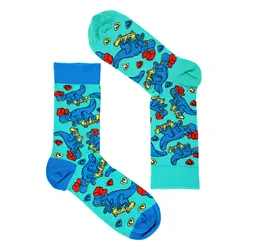 Ponožky Graphix - Dlouhé ponožky REPRE4SC GRAPHIX SKATING T-REX - R4A-SOC-060137 - S
