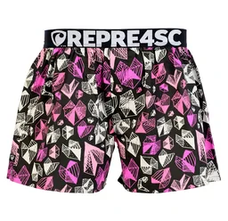 HERREN boxershorts mit elastischem Bund EXCLUSIVE MIKE - Boxershorts für Männer REPRE4SC EXCLUSIVE MIKE DIAMOND HEARTS - R5M-BOX-0701S - S