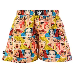 Pánské trenky všitá guma EXCLUSIVE ALI - Pánské trenky s všitou gumou REPRE4SC EXCLUSIVE ALI POP ART BABES - R5M-BOX-0608S - S