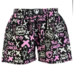 Pánské trenky všitá guma EXCLUSIVE ALI - Pánské trenky s všitou gumou REPRE4SC EXCLUSIVE ALI FUCK CANCER - R5M-BOX-0613S - S