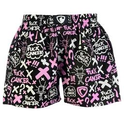 Pánské trenky všitá guma EXCLUSIVE ALI - Pánské trenky s všitou gumou REPRE4SC EXCLUSIVE ALI FUCK CANCER - R5M-BOX-0613S - S