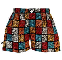 HERREN boxershorts mit eingenähtem Gummizug EXCLUSIVE ALI - Pánské trenky s všitou gumou REPRE4SC EXCLUSIVE ALI QR CUBES - R6M-BOX-0619S - S