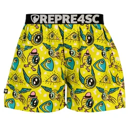 Pánské trenky s vytkávanou gumou EXCLUSIVE MIKE - Pánske trenky REPRE4SC EXCLUSIVE MIKE IN THE EYES - R6M-BOX-0717S - S
