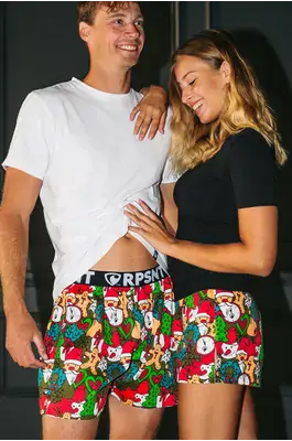 Ladies boxershorts with elastic waistband GIGI - Women's boxer shorts Repre GIGI CHRISTMAS TIME - R3W-BOX-0721S - S