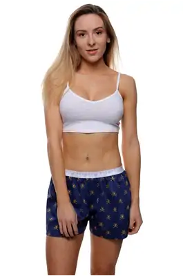 Dámské trenky - Dámské trenky s vytkávanou gumou REPRE4SC SMALL BONES - R0W-BOX-0705S - S