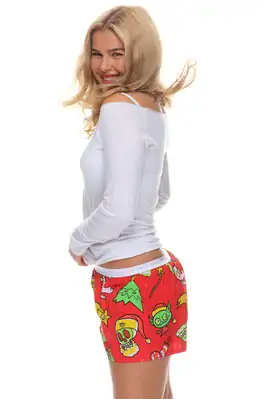 Ladies boxershorts - Women's boxer shorts REPRE4SC XMAS PARTY - R0W-BOX-0713S - S