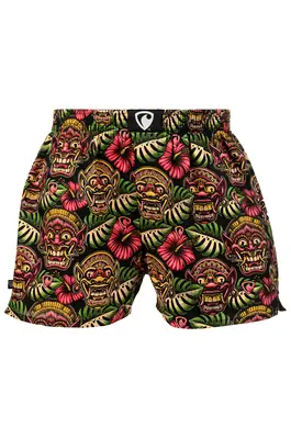 Pánské trenky všitá guma EXCLUSIVE ALI - Pánské trenky s všitou gumou REPRE4SC EXCLUSIVE ALI JUNGLE DEMONS - R2M-BOX-0605S - S
