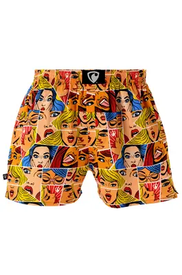 Pánské trenky všitá guma EXCLUSIVE ALI - Pánské trenky s všitou gumou REPRE4SC EXCLUSIVE ALI POP ART BABES - R2M-BOX-0643S - S