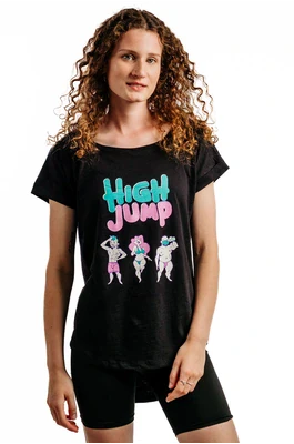 T-SHIRTS FÜR DAMEN - Kurzarm T-shirt für Frauen REPRE4SC High Jump FELLAZ - R3W-TSS-1301S - S