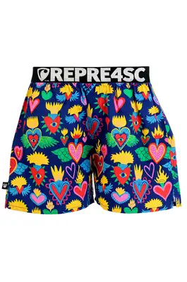 men's boxershorts with Elastic waistband EXCLUSIVE MIKE - Men's boxer shorts REPRE4SC EXCLUSIVE MIKE BURNING VALENTINE - R4M-BOX-0705S - S