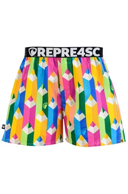 men's boxershorts with Elastic waistband EXCLUSIVE MIKE - Men's boxer shorts REPRE4SC EXCLUSIVE MIKE PASTEL UP! - R4M-BOX-0726S - S