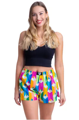 Damen boxershorts mit eingenähtem Gummizug BELLA - Boxershorts für Frauen REPRE4SC BELLA PASTEL UP! - R4W-BOX-0626S - S