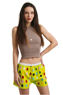 Ladies boxershorts with elastic waistband GIGI - Women's boxer shorts Repre GIGI PERFECT EGGS - R5W-BOX-0703S - S