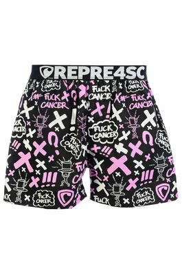 men's boxershorts with Elastic waistband EXCLUSIVE MIKE - Men's boxer shorts REPRE4SC EXCLUSIVE MIKE FUCK CANCER - R5M-BOX-0713S - S