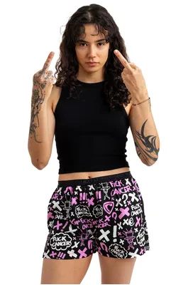 Dámske trenky vytkávaná guma GIGI - Dámske trenky REPRE4SC GIGI FUCK CANCER - R5W-BOX-0713M - M