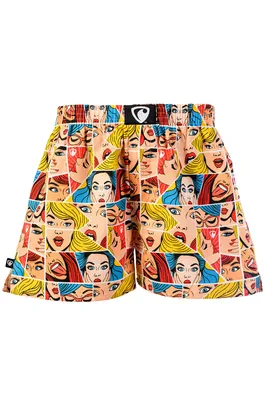 Pánské trenky všitá guma EXCLUSIVE ALI - Pánské trenky s všitou gumou REPRE4SC EXCLUSIVE ALI POP ART BABES - R5M-BOX-0608S - S