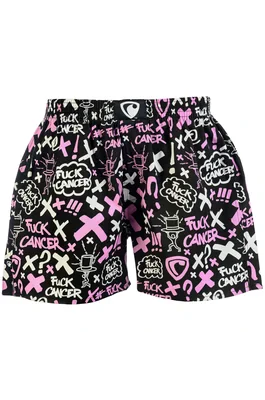 men's boxershorts with woven label EXCLUSIVE ALI - Men's boxer shorts REPRE4SC EXCLUSIVE ALI FUCK CANCER - R5M-BOX-0613S - S