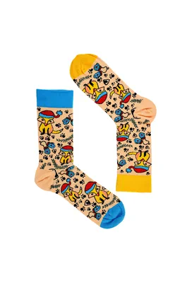 Ponožky Graphix - Dlouhé ponožky REPRE4SC GRAPHIX FLUFFY FELLOW - R4A-SOC-060337 - S