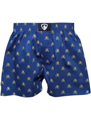 men's boxershorts with woven label EXCLUSIVE ALI - Men's boxer shorts REPRE4SC EXCLUSIVE ALI SMALL BONES - R0M-BOX-0613S - S