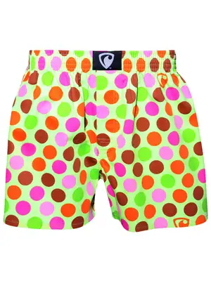 Pánské trenky všitá guma EXCLUSIVE ALI - Pánské trenky s všitou gumou REPRE4SC EXCLUSIVE ALI COLOR DOTS - R0M-BOX-0622S - S
