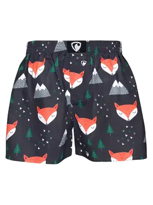 men's boxershorts with woven label EXCLUSIVE ALI - Men's boxer shorts REPRE4SC EXCLUSIVE ALI FOXES - R0M-BOX-0633S - S