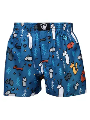 Pánské trenky všitá guma EXCLUSIVE ALI - Pánské trenky s všitou gumou REPRE4SC EXCLUSIVE ALI GHOST PETS - R1M-BOX-0684S - S