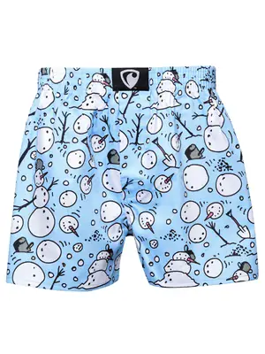 men's boxershorts with woven label EXCLUSIVE ALI - Men's boxer shorts REPRE4SC EXCLUSIVE ALI SNOWMAN KIT - R1M-BOX-0687S - S