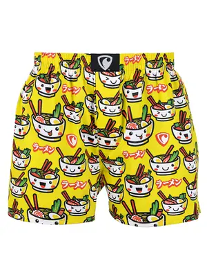 men's boxershorts with woven label EXCLUSIVE ALI - Men's boxer shorts REPRE4SC EXCLUSIVE ALI SAMURAI FOOD - R1M-BOX-06883XL - 3XL