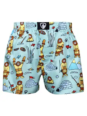 men's boxershorts with woven label EXCLUSIVE ALI - Men's boxer shorts REPRE4SC EXCLUSIVE ALI ESKIMO - R1M-BOX-0686S - S