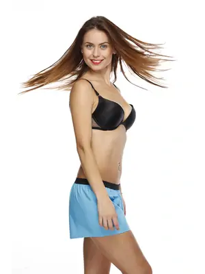 Ladies boxershorts - Women's boxer shorts REPRE4SC SOLID TURQUOISE - R7W-BOX-0132M - M
